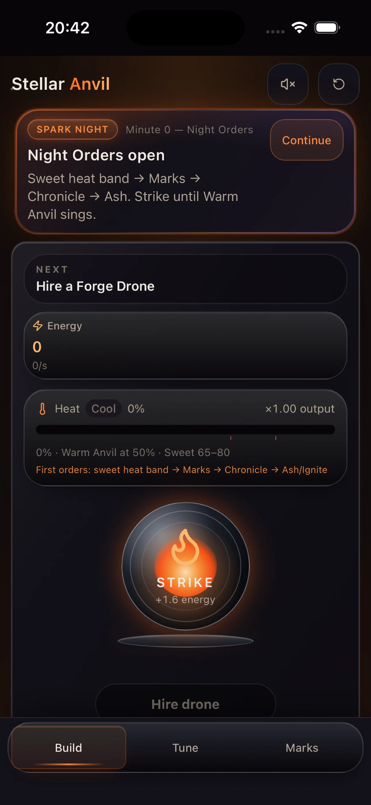 Stellar Anvil strike heat